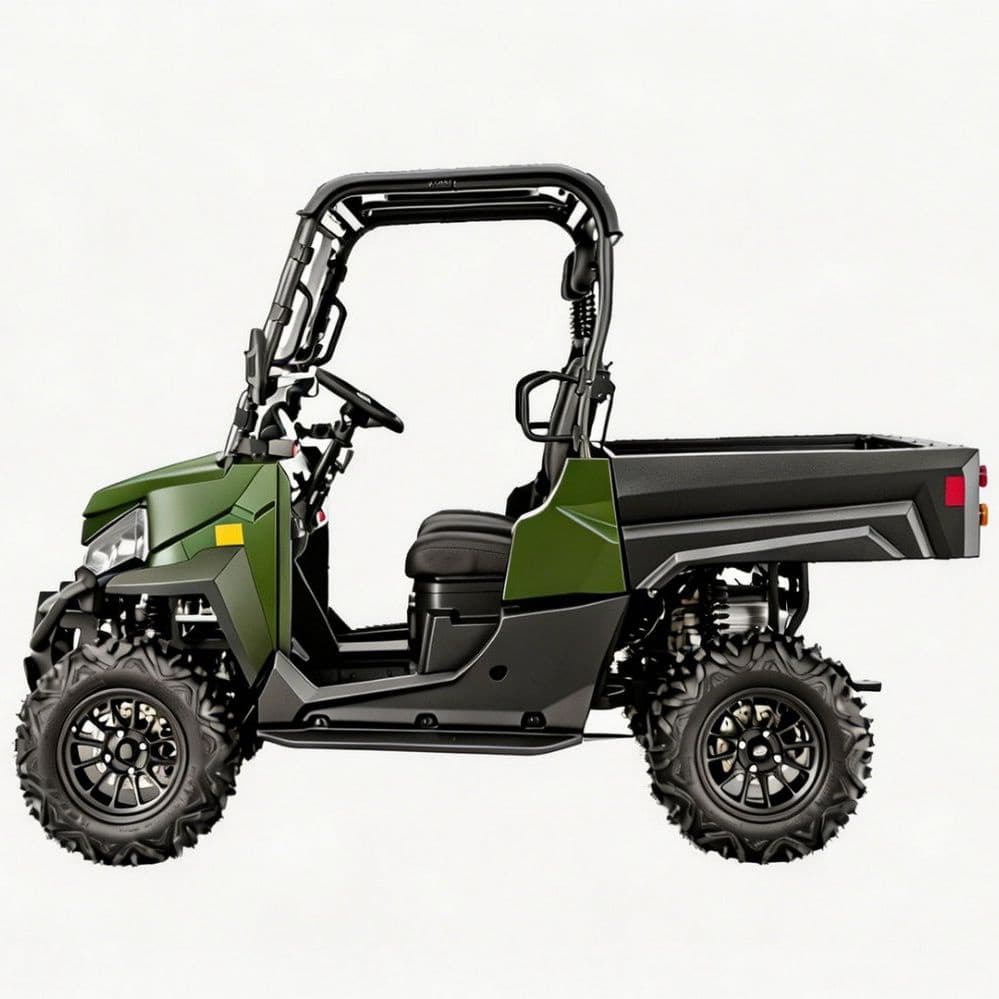 حسب ضرورت لوازمات 73.6V الیکٹرک UTV PKE کی لیس 1000kg ٹوونگ 80-100km رینج 4WD
