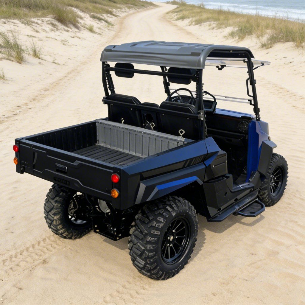 الیکٹرک UTV 4WD جاب سائٹ کے لیے 14 انچ ٹائر 73.6V 20KW چوٹی پاور