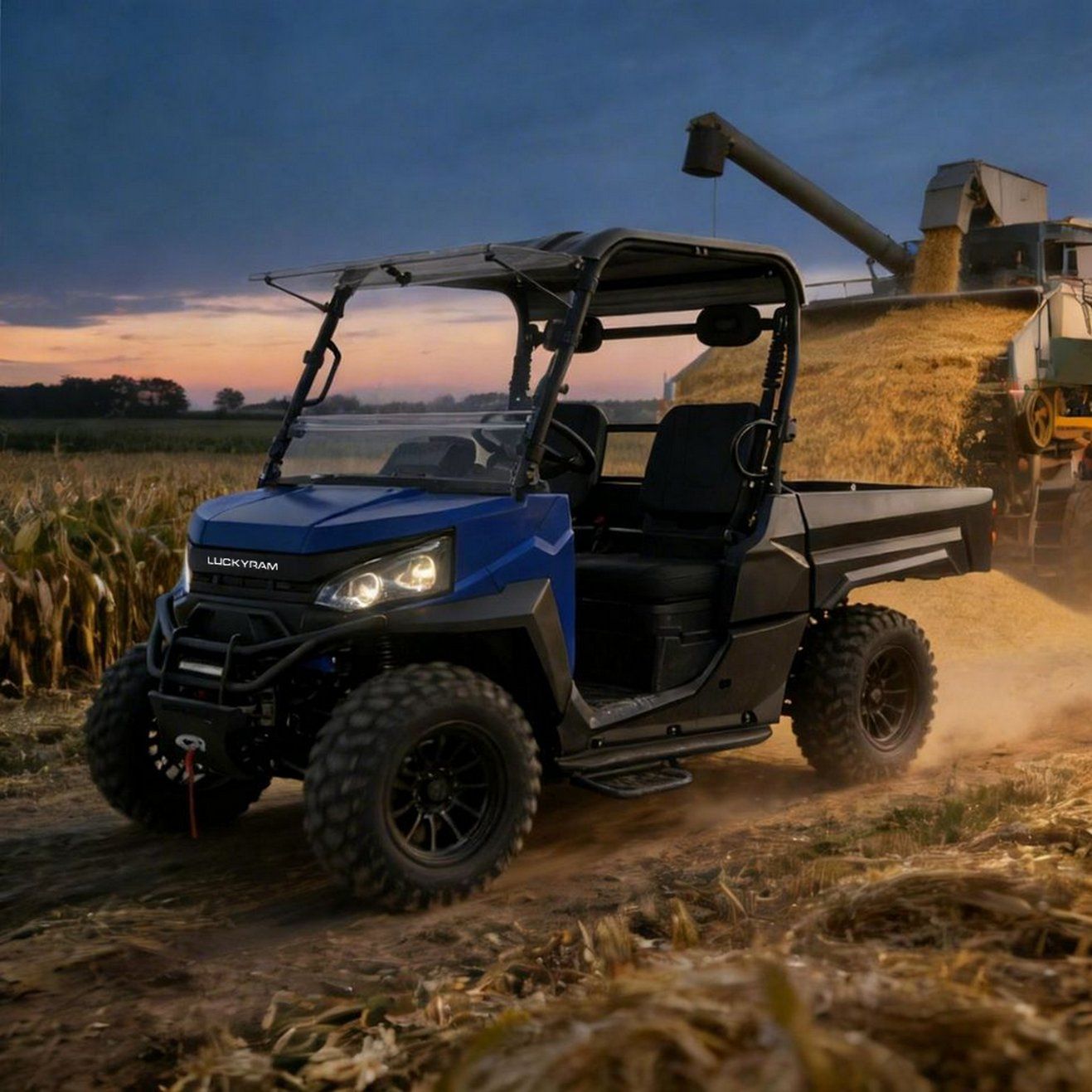 الیکٹرک UTV 4WD ویڈنگ 290mm گہرائی 350kg لوڈنگ کی صلاحیت