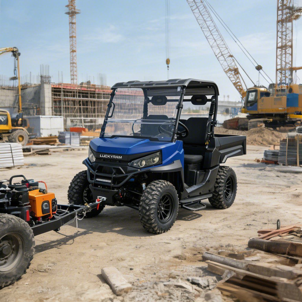 رینچ ورک UTV 4WD 10KW AC موٹر 670kg لوڈنگ 1000kg Towing